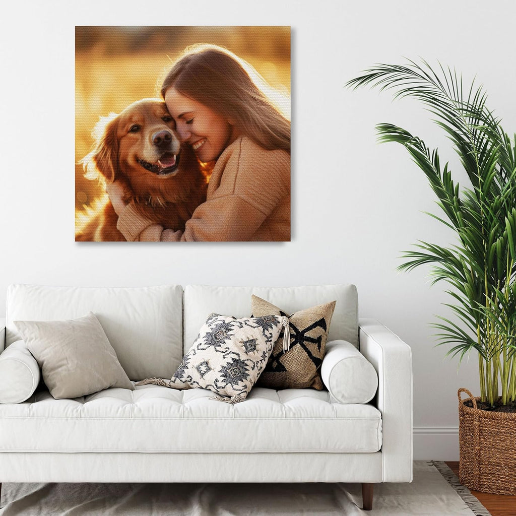 SPECPIX Custom Canvas Prints - Personalized Wall Art for Family, Pets & More | 12x12 Size