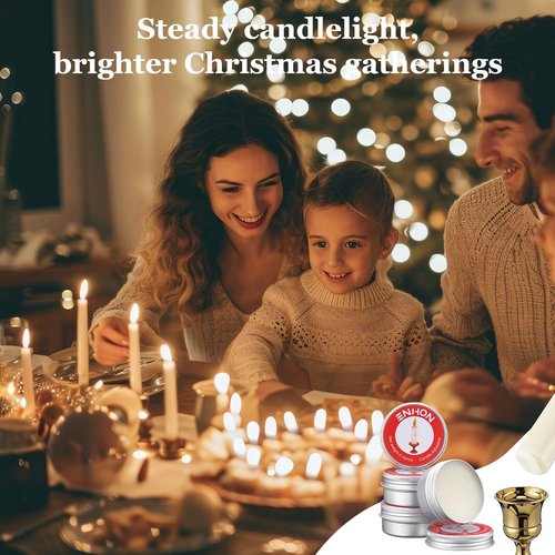 Enhon Candle Adhesive | 4 Pack 8oz Taper Stick Glue for Secure Wedding & Holiday Decor