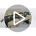 FANPROMS Emerald Green Gauze Table Runner 2 Pack 35" x 10FT Rustic Wedding Decor