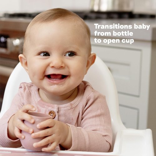 Ezpz Tiny Cup - 100% Silicone Training Cup for Infants | Pediatrician-Designed | Sage Color, 4 Months+