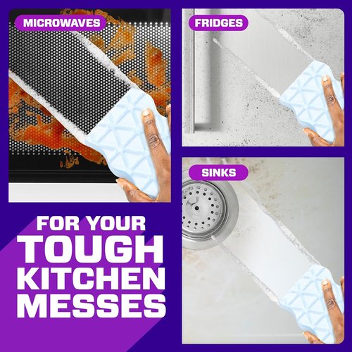 Mr. Clean Magic Eraser Sponge - All-Purpose Cleaning Pads | 5 Extra Durable & 3 Grease Erasers