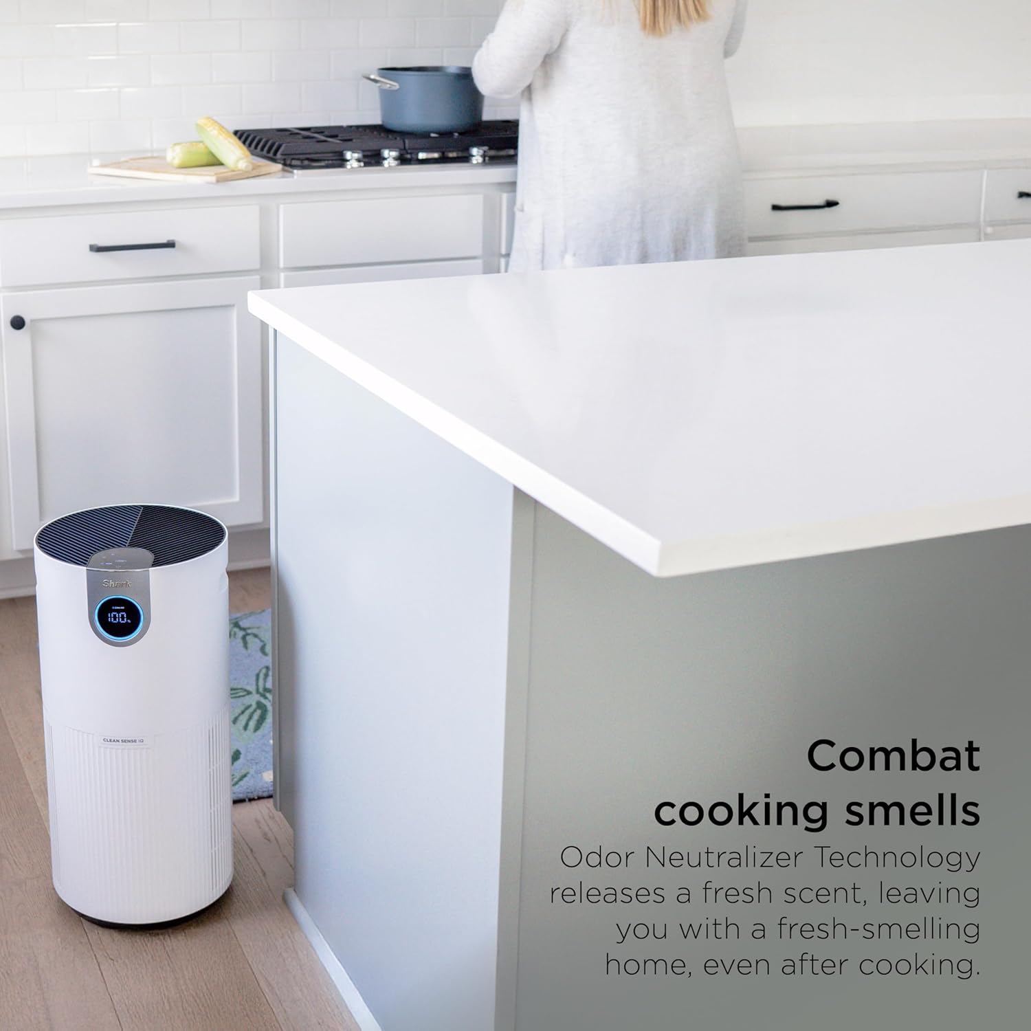 Shark Air Purifier - HEPA Filter with Clean Sense Technology | 1000 Sq Ft Coverage for Home & Kitchen