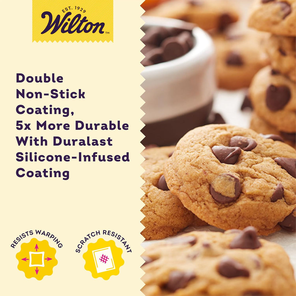 Wilton Platinum Non-Stick Bakeware - Premium Anti-Warp Large Baking Sheet, 11x17 in, PFAs Free