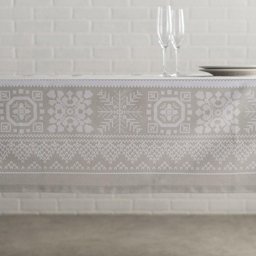 Maison d' Hermine Table Cloth Rectangle Table 100% Cotton 60 x 90 Inches Fall Tablecloth Reusable Everyday Use for Thanksgiving Christmas Decorations Dining Farmhouse Party (Cozy Christmas)