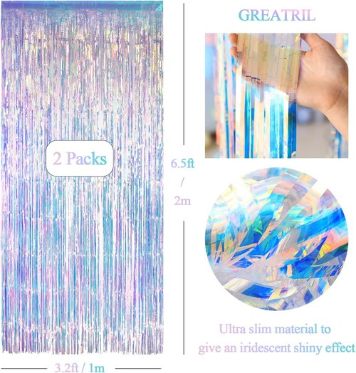 Birthday Girl Crown - Iridescent Streamers for Festive Celebrations | Perfect Party Decor