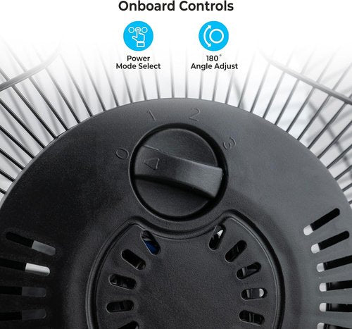 Comfort Zone 9-Inch High-Velocity Desk Fan - All-Metal 3-Speed Turbo Air Circulator | Quiet & Tilt Adjustable for Home & Office
