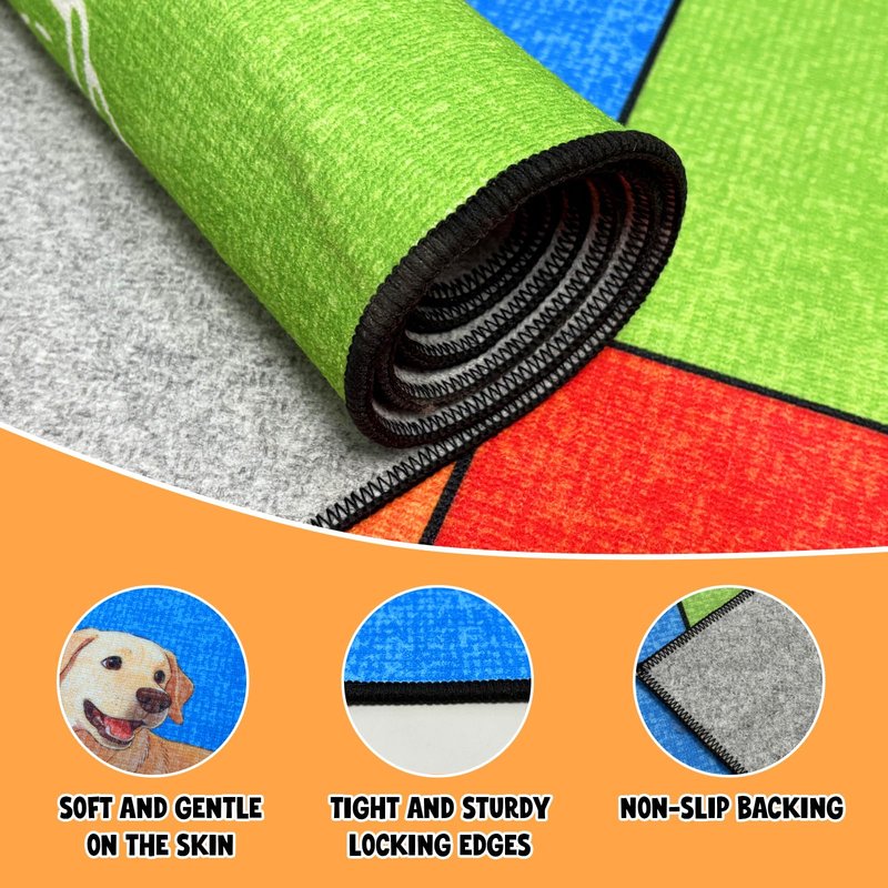 Boshengya Space Rockets Rug for Kids Room 48x72'' Solar System Area Rugs for Boys Bedroom Kids Rugs for Playroom Space Planet Theme Rug Living Room Dining Room Decor