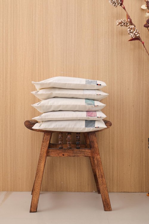Scout Nature Cotton Storage Bag/Covers For Storage Set Of - 20 Big Size Single 16 X 14 Inches | Saree Bag for Clothing Store | Transparent window (20)