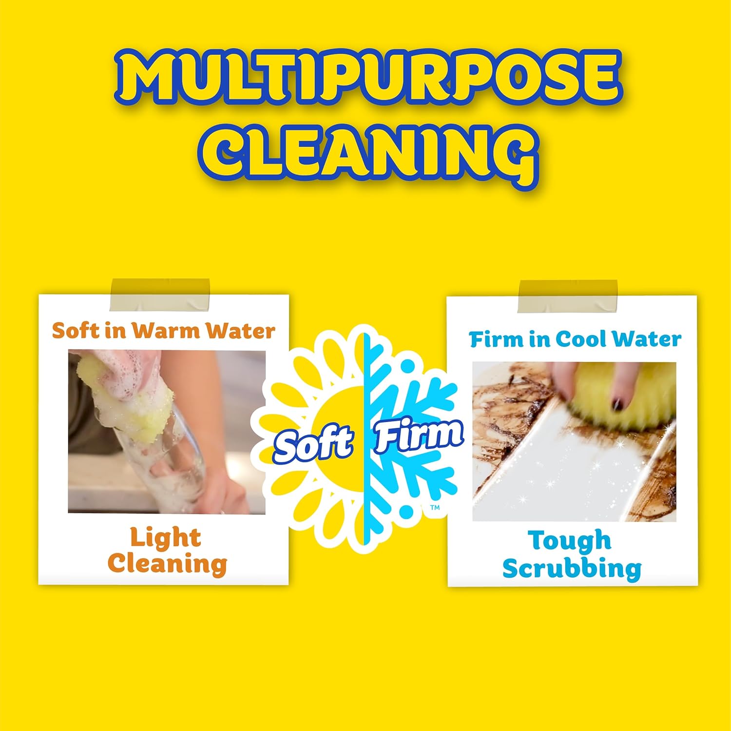 Scrub Daddy Scrub Mommy | All-Purpose Cleaner with Cif Cream - Non-Scratch Sponge for Kitchen & Bathroom Cleaning