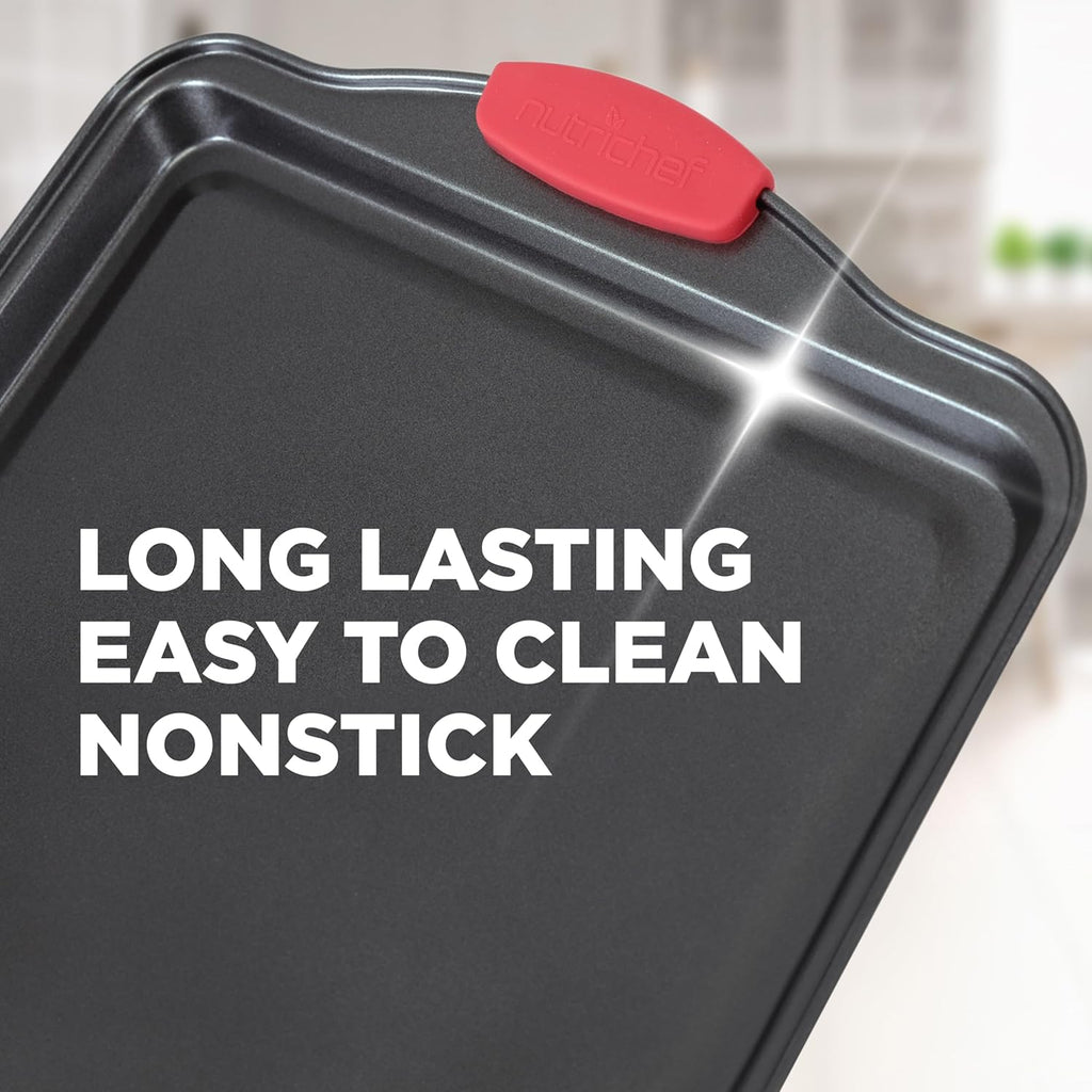 NutriChef 21-Piece Nonstick Cookware Set - Heat Resistant, PTFE/PFOA Free | Includes Pots, Pans, and Bakeware