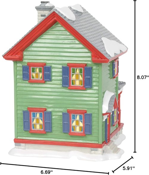 Department 56 | Christmas Vacation Aunt Bethany's House Lit Building - 8.07 Inch, Multicolor Decor