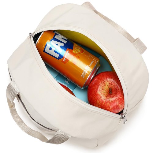 abshoo Large School Backpack with Lunch Bag Teen Girls School Bookbag 3PCS Student Backpacks Set Travel Daypack (Beige)