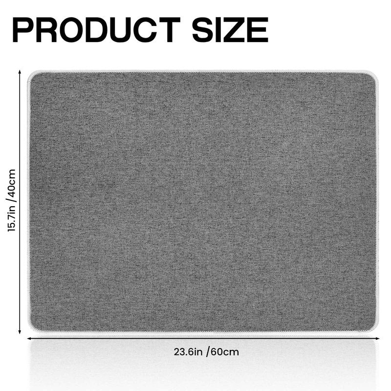 DAWNTREES Night Stand Cover for Top,23.6" x 15.7" Small Bedside Table Cloth,Waterproof and Anti Slip,Nightstand Mat Protector,Dark Gray