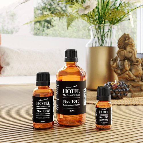 AirScent Diffuser Oil No. 1015 - Cassis Jasmine Petrichor - Premium Fragrance for Ultrasonic Diffusers - 30 mL Glass Dropper Bottle