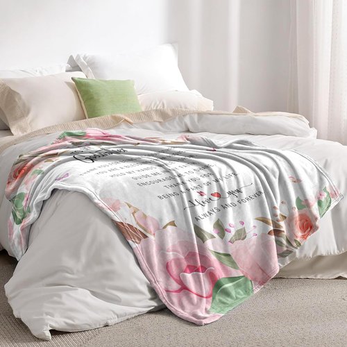 Sunhygge Godmother Gift Blanket 60"x 50" - God Mother Gifts for Women - Godmother Gifts from Godchild - God Mom Gifts from Godson/Goddaughter - Best Godmom Gifts