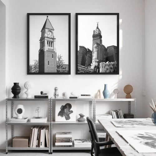 YiTanli 24x36 Poster Frame 2 Pack, Black Poster Frames 24 x 36 inches for Pictures and Art Prints, 36x24 Picture Frame Horizontal or Vertical Wall Mounting