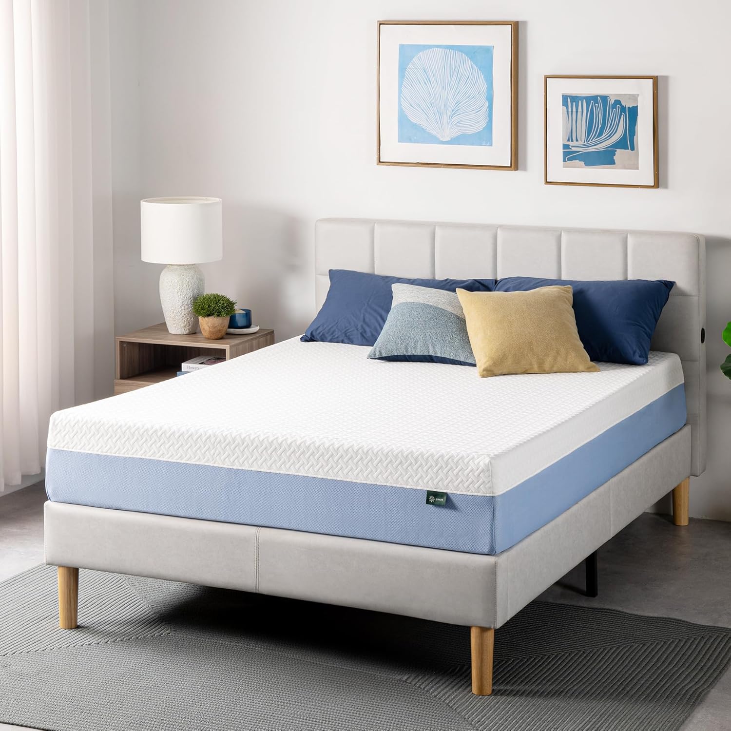 Zinus 10 Inch Full Memory Foam Mattress - Cooling Comfort, Fiberglass-Free, Medium Feel, Safe Materials