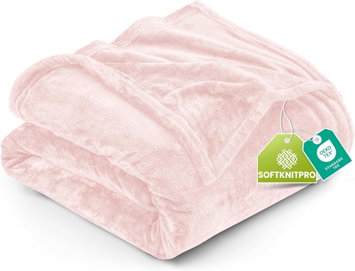 Utopia Bedding Fleece Blanket - Soft Pink Microfiber Twin Size | Luxury Anti-Static 300GSM (60x80 Inch)