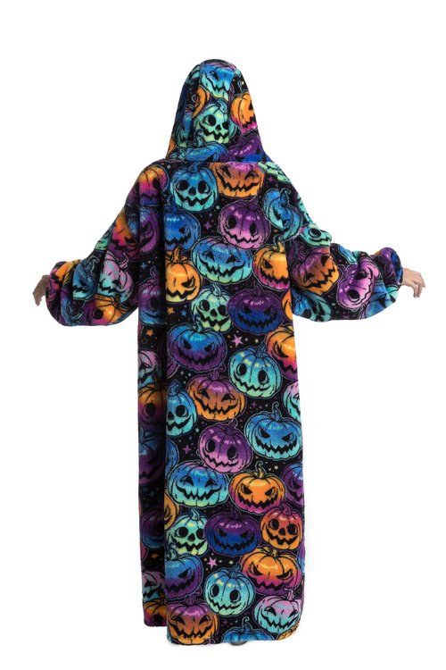 Pterygoid Blanket Hoodie Extra Long,Wearable Blanket with Sleeve for Women Men,Hoodie Blanket with Huge Pocket and Hooded