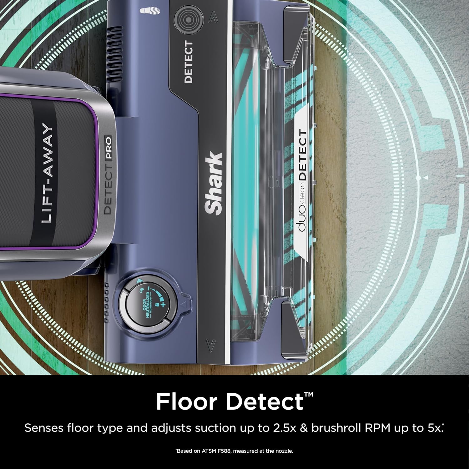 Shark Detect Pro Speed Lift-Away Vacuum - Bagless, DuoClean, Anti-Allergen, Odor Neutralizer | Model LA742