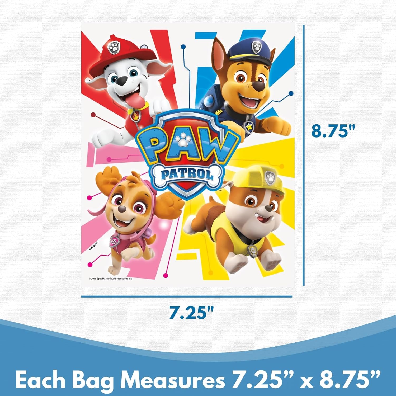 Paw Patrol Goodie Bags - Perfect Party Favors with 24 Plastic Bags & Checklist | Birthday Decorations