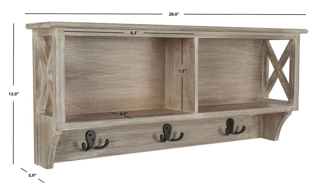 Safavieh Home Collection Freya Hanging Storage Wall Rack