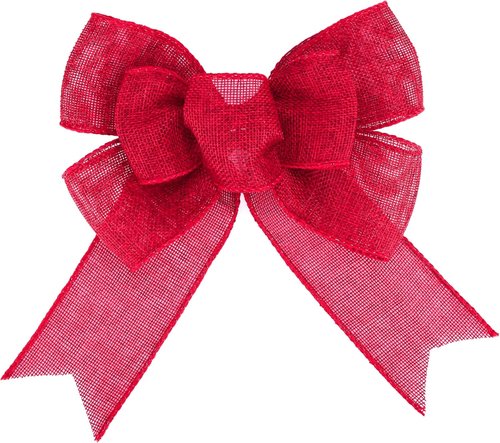 Meseey Hot Pink Burlap Christmas Bows - Handmade Large Bows for Wreaths & Holiday Decor