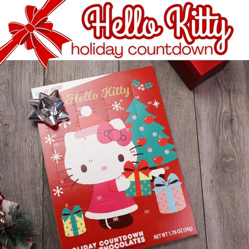 Hello Kitty | 2023 Christmas Countdown Calendar - 24 Milk Chocolate Pieces for Kids, 1.76 Ounces