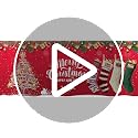 Personalized Christmas Stockings with Leather Nameplate - 18-Inch Knit