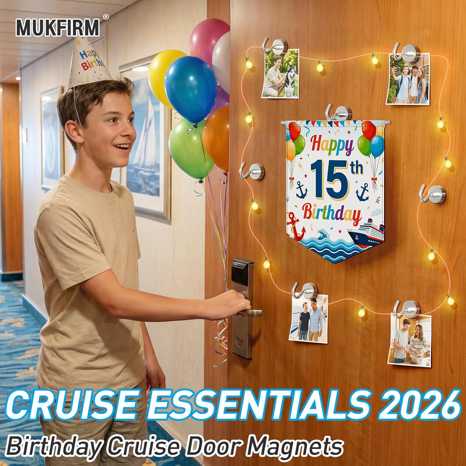 Skiennix 12 Pack Magnetic Hooks - Heavy Duty 30lbs+ Metal Hooks for Kitchen, Fridge & Classroom | Perfect for Cruise Cabins & Beach Vacations