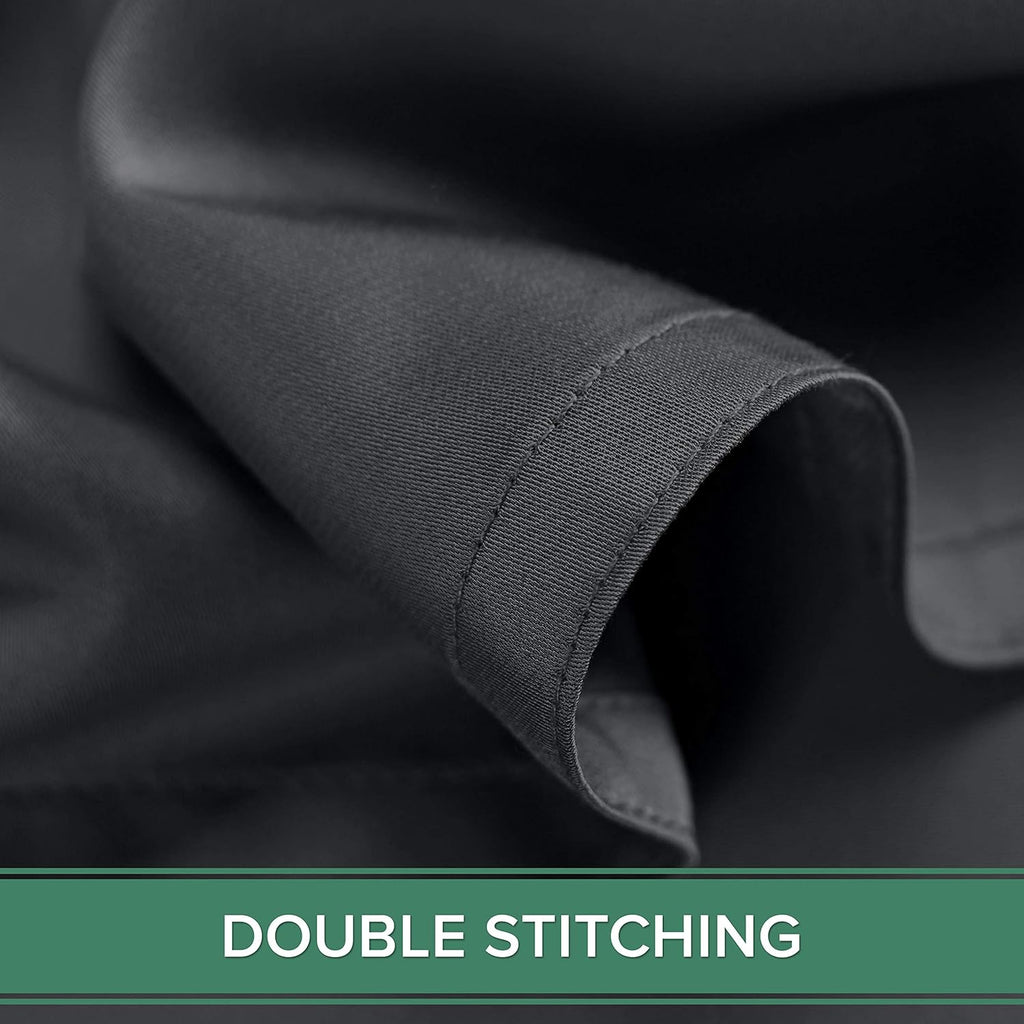 Pure Bamboo King Sheets - Luxuriously Soft & Cooling 100% Organic Viscose Bed Sheet Set | Charcoal Color, Double Stitching