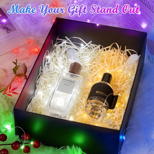 Lakumu 12-Pack Fairy Lights | 7FT Battery Operated Waterproof Silver Wire LED String Lights for DIY Decor