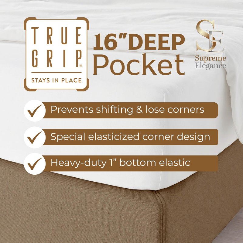 800 Thread Count Fresh Ivory King Size Sheets Set, Hotel Luxury Cotton Rich Sateen Bed Sheet, Ultra Soft King Easy Care Deep Pocket Sheets (1 Flat Sheet, 1 Fitted Sheet & 2 Pillowcases)