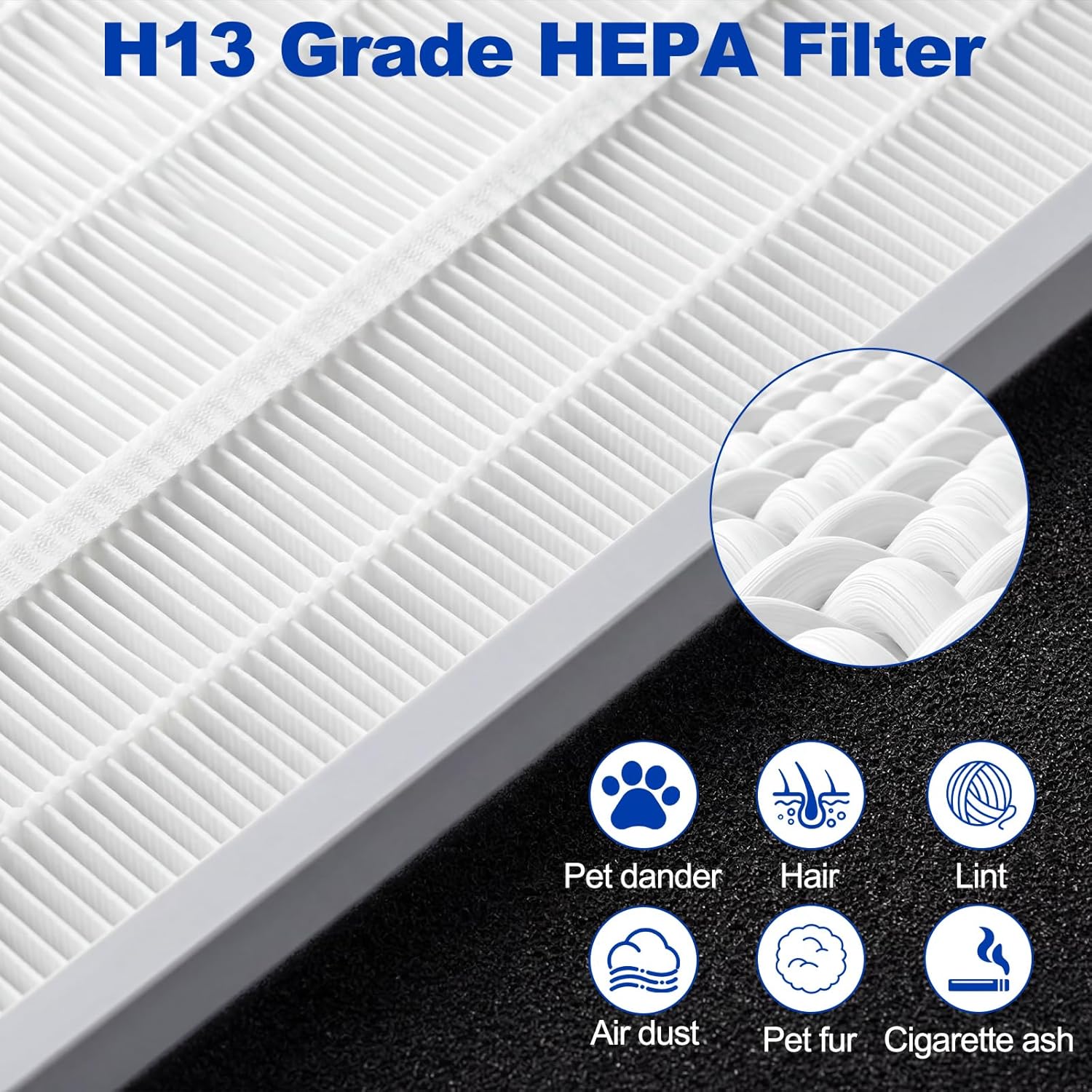 Shark Vacuum Filters Replacement - 2 + 4 Pack for Rotator Pro Lift-Away NV500 Series | High Efficiency