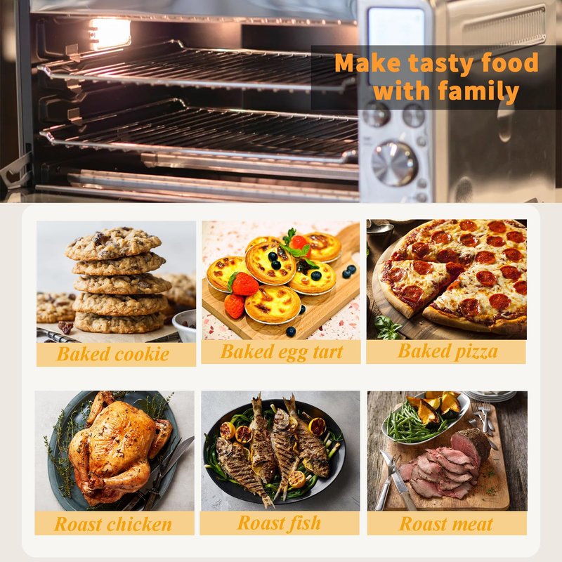 Allstare BOV900 BOV900BSS Oven Rack Replacement Parts for Breville Smart Oven Parts 304 Stainless Steel Air Fryer Rack BOV950 Breville Joule Oven Air Fryer pro Toaster Oven Accessories Baking Tray