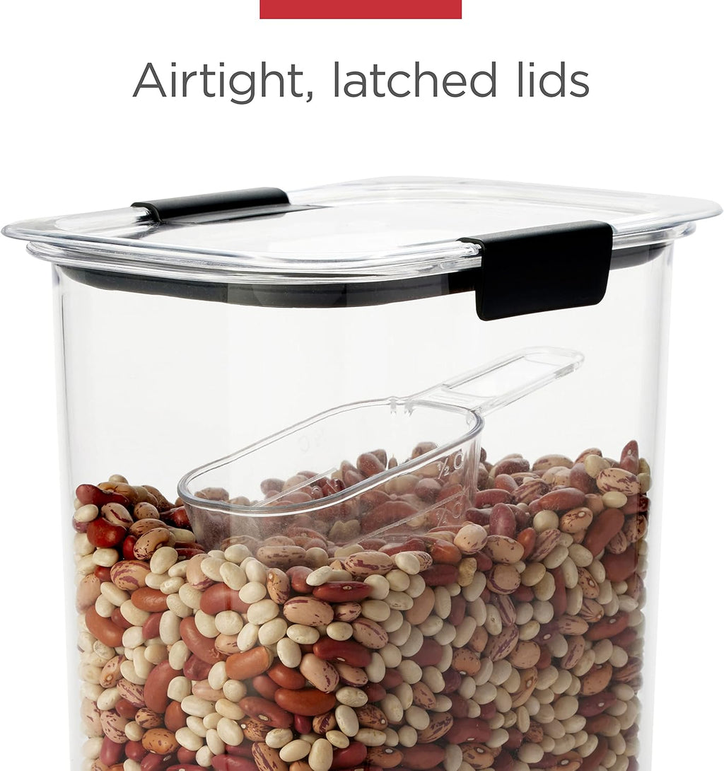 Rubbermaid Brilliance Airtight Food Storage Containers - BPA-Free Set of 20 with Lids & Scoops