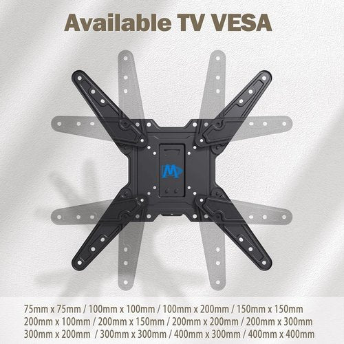 Mounting Dream Tilt TV Wall Mount for 37-75 Inch TVs - Full Motion MD2413-MX for 26-55 Inch TVs