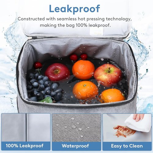 Lifewit Cooler Bag - Insulated, Collapsible Tote for 30-60 Cans | Leakproof Design for Camping & BBQ