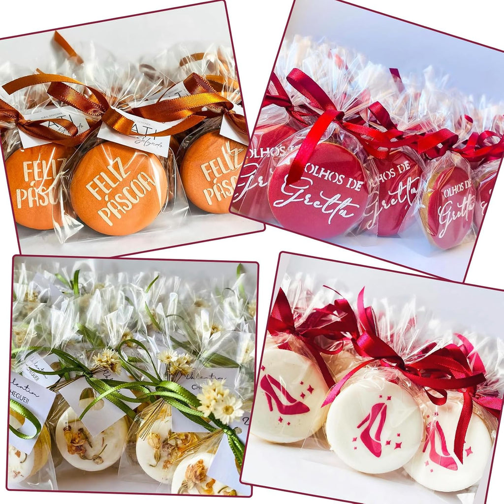 TEMLQPACK Clear Cellophane Bags - 100 Pcs 4 x 6 Inch for Cookies, Treats, & Party Favors