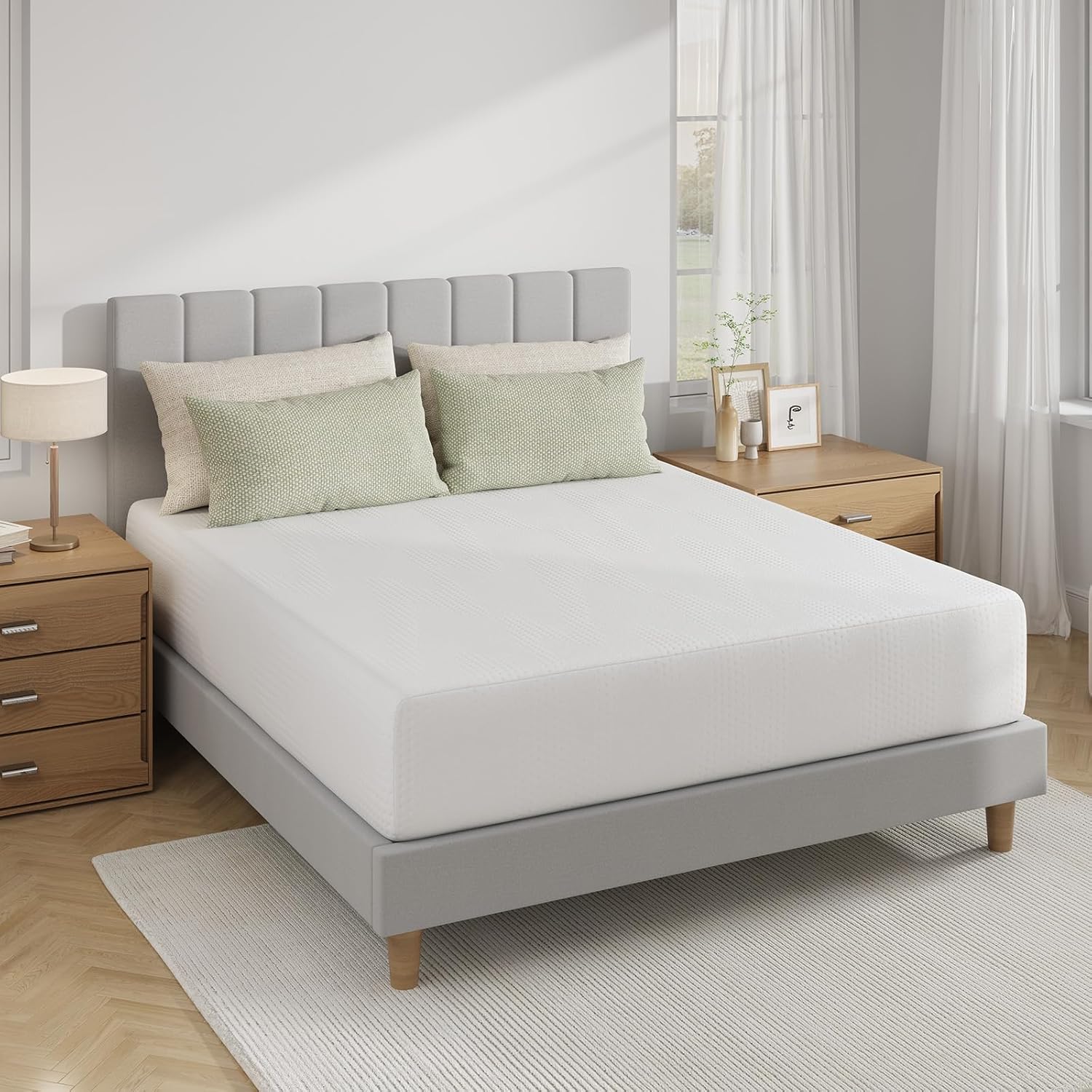 Novilla King Size Mattress - 12 Inch Gel Memory Foam for Cooling Comfort & Pressure Relief | CertiPUR-US Certified