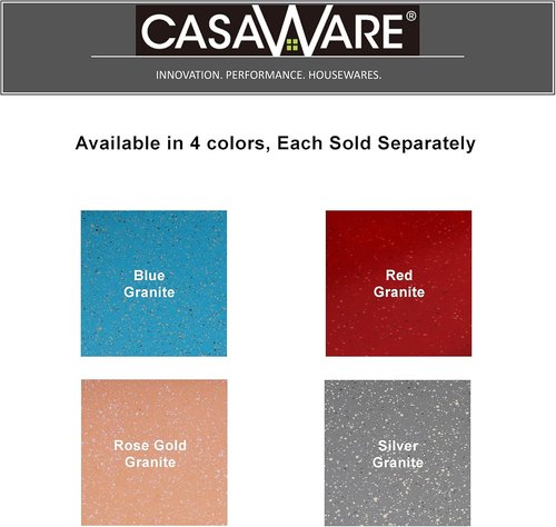 CasaWare Grande Lasagna Pan - Extra Large 18 x 12 x 3-Inch, Ceramic Coated Non-Stick | Silver Granite