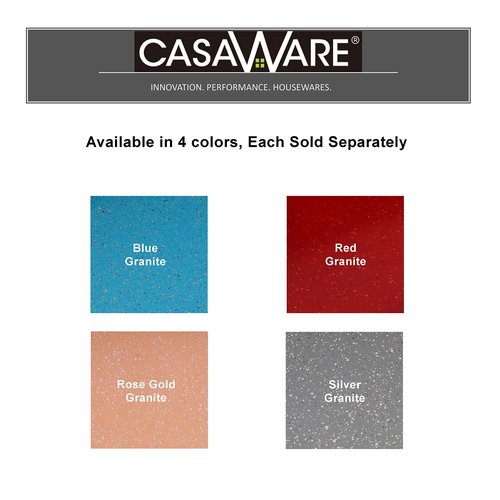 casaWare Ceramic Coated NonStick Lasagna/Roaster Pan 13 x 10 x 3-Inch (Silver Granite)