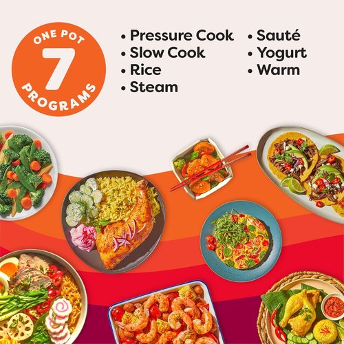 Instant Pot 4QT RIO Mini 7-in-1 Multi-Cooker - Pressure Cooker, Slow Cook, Sauté, Black, 4 Quarts