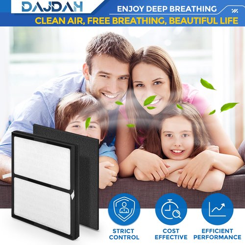 Idylis Air Purifier Replacement Filter IAF-H-100D for Idylis Air Purifier IAP-10-280 IAP10280 [C+D] AC-2118 [D+D] AC-2123 [D] with Idylis Air Purifier Filter D, 4 H13 HEPA Filter & 8 Carbon Pre-filter