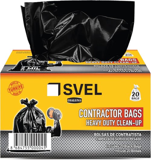Heavy Duty Contractor Bags by [Brand Name] | 42 Gallon, 2 Mil Thick Trash Bags for Outdoor & Commercial Use