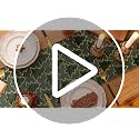 AQOTHES Green Tree Sequin Christmas Table Runner 13x72 Inches