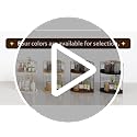 2-Tier Bathroom Corner Shelf, Wood and Iron Countertop Organizer