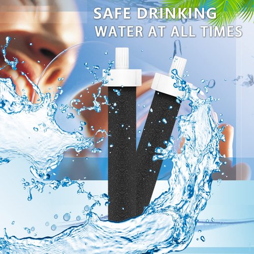 Molgoc Water Replacement Filter for Bottle,Compatible with Brita BB06,fit Brita Hard sided,Sport and Stainless Steel Bottle 10PCS. (Without Bite Valve)