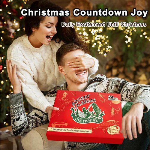 Fishing Advent Calendar 2025 - Ultimate Christmas Gift for Men & Teens | 24 Days of Tackle & Lures
