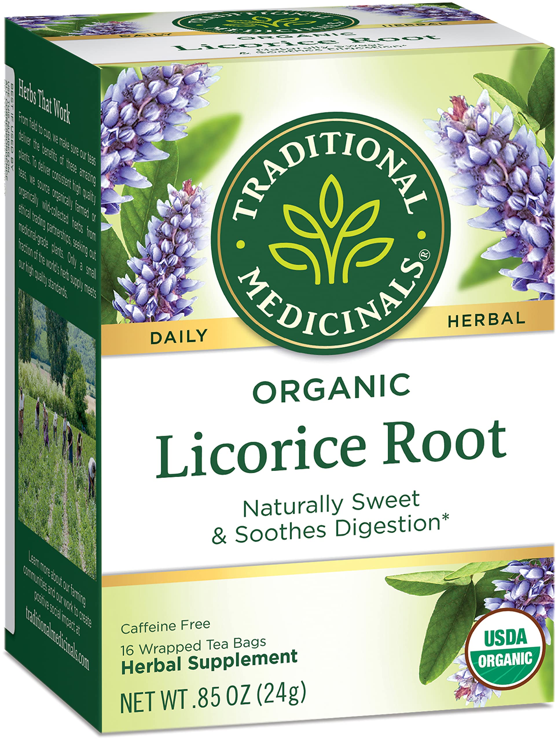 Traditional Medicinals Organic Herbal Tea, Licorice Root, 16-Count (Pack of 3)3